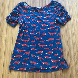 Cute Short Sleeve Fox Tee